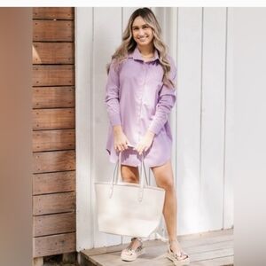 Smash and Tess Lilac Shirt Dress
